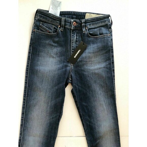 Diesel Womens Blue Skinzee  Slim Skinny  W25 L30 - Picture 10 of 12